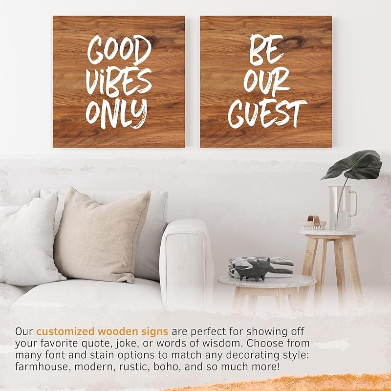 Custom Wood Signs Personalized | Farmhouse Decor | Personalized Signs | Personalized Rustic Wood Signs | Father's Day Gift | Custom Sign | Ready to Hang! (7.25x18 Inches)