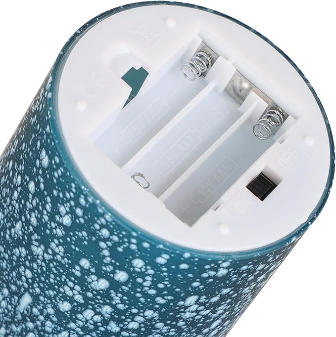 Flameless Candles with Remote - Battery Operated Candles with Timer, Flickering Real Wax LED Pillar Christmas Candles for Wedding, Table, Home Decorations (Blue, Set of 3)