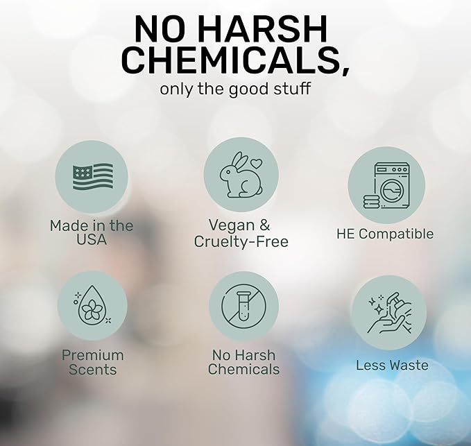 FREY Concentrated Liquid Laundry Detergent | Formulated for Sensitive Skin & HE Washers | Removes Stains Effectively | 50 Loads per Bottle (1-pack Cedar Grove)