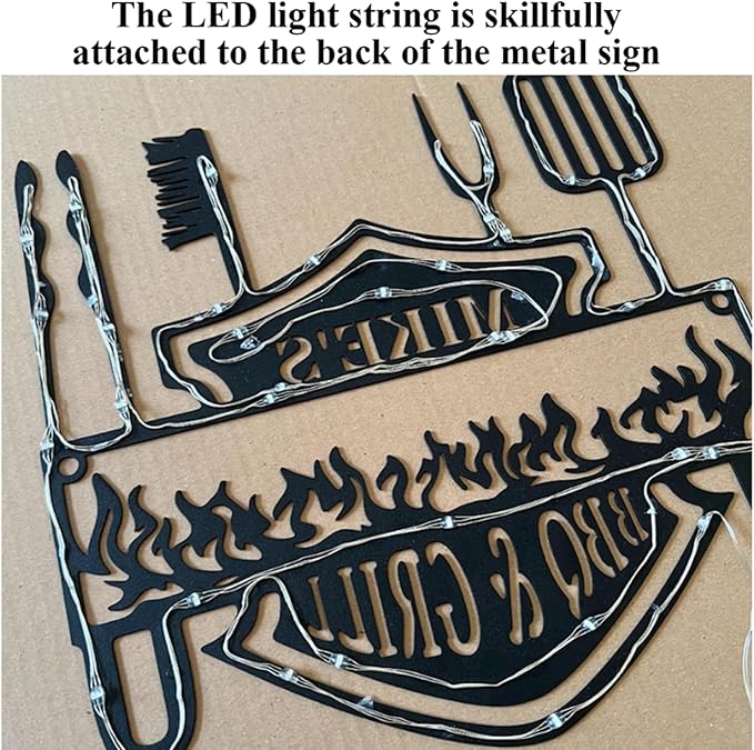 Custom Hockey LED Wall Sign - Hockey Metal Wall Art with Helmet & Sticks, 16-Color LED with Remote Control, Hockey Decor for Boys Room, Players, Fans, Coaches, Man Cave, Sports Lovers