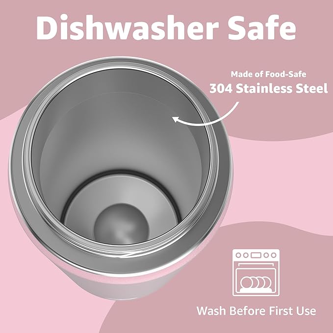 Chill Oasis Water Bottle | Compatible With Popular Flavor Cartridges | BPA Free, Leak Proof, Double-Walled Vacuum Insulated Stainless Steel, and Dishwasher Safe | Cold for 24 Hours (Pink, 22oz)