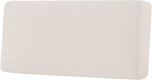 H.VERSAILTEX Super Stretch Individual Seat Cushion Covers Sofa Covers Couch Cushion Covers Slipcover Sets Thick Jacquard Textured Twill Fabric (1 Piece Sofa Cushion Cover, Ivory)
