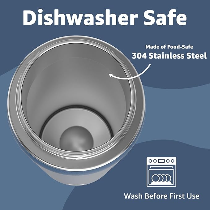 Chill Oasis Water Bottle | Compatible With Popular Flavor Cartridges | BPA Free, Leak Proof, Double-Walled Vacuum Insulated Stainless Steel, and Dishwasher Safe | Cold for 24 Hours (Navy, 12oz)