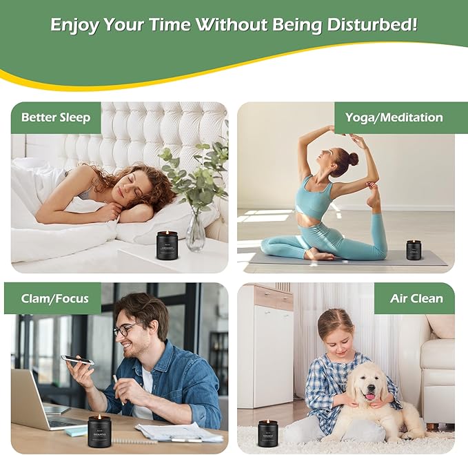 Eucalyptus Candle | Eucalyptus Scented Candles, Eucalyptu Leaf Fragrance for Indoor & Outdoor, Summer Candle Gifts, Natural Soy Candles for Home Scented - 7oz, 50 Hours Burn Time