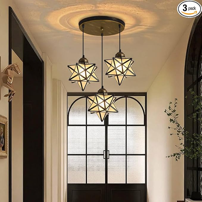 Frosted White Glass Chandelier for Dining Room Pendant Lights for Kitchen Island Light Fixture Modern Farmhouse Chandeliers with Warm Light Oiled Bronze
