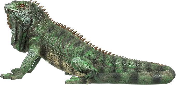 Design Toscano Iggy The Iguana Indoor/Outdoor Garden Statue, Large, 22 Inch Long, Cast Stone Resin, Full Color Finish