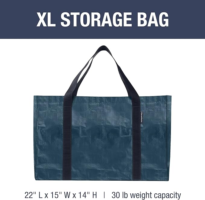 CleverMade Under Bed Storage Bag - Collapsible Storage for Shoes and Clothes Easy Use - Heavy Duty Utility Bag Home