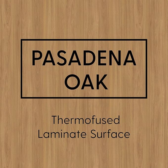 FDP Rectangle (36 x 60 inch) Classroom Table with Adjustable Chunky Toddler Legs (15-24 in); Preschool, Kinder and Daycare Furniture - Pasadena Oak Top/Navy Edge and Legs