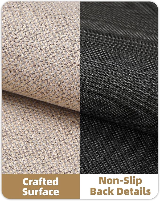 Color&Geometry Front Door Mat Indoor 26"x47", Ultra Non Slip Rubber Backed Dirt Trapper, Low Profile Thin washable, Easy Clean Entry Entryway Rug Door Mat Indoor Entrance, Khaki (Rolled-up NO Creases)