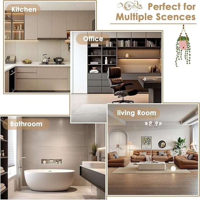 FOTOSOK 6-Tier Bamboo Shelf, Bamboo Bookcase with Adjustable Shelves, Free Standing Storage Shelf Unit, Plant Flower Stand for Kitchen, Bathroom, Home Office, Natural