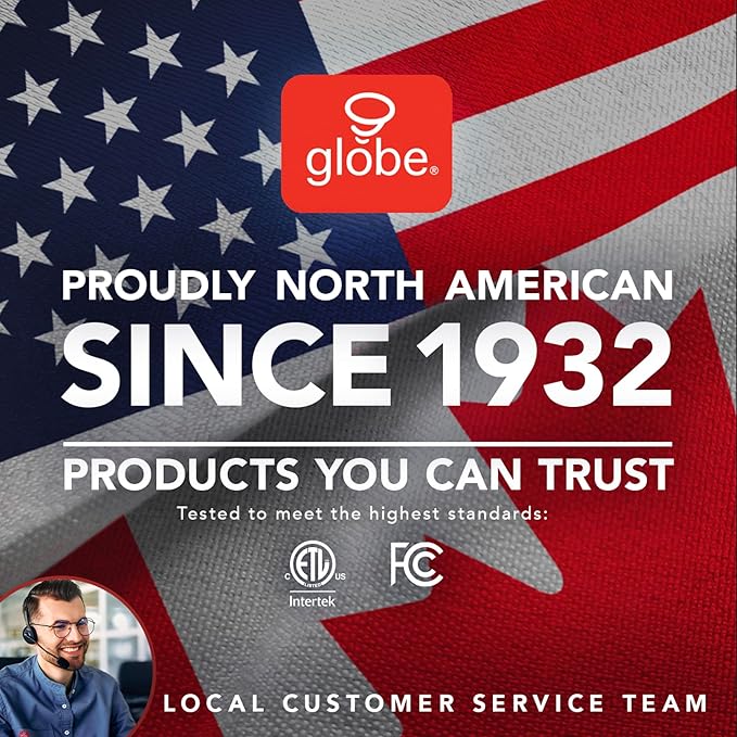 GLOBE Electric 61000150 60" Floor Lamp, Antique Brass Finish, Beige Fabric Shade, Mid-Century Modern Standing Lamp, E26 Base, Sustainable Design for Living Rooms and Bedrooms