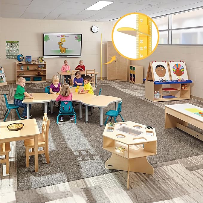 Growth Chart for Wall, Children Height Measurement,3D Removable Growth Height Chart,Splicing Height Ruler for Kids Baby Nursery 79 inch (Yellow)