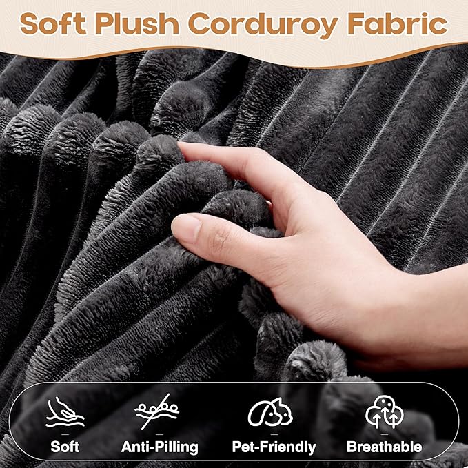 Cloud Sectional Couches for Living Room,G Shaped Modular Sofas No Assembly,135x133 Inches Plush Corduroy Oversized Floor Couch Set with Deep Seat Chaise,Grey