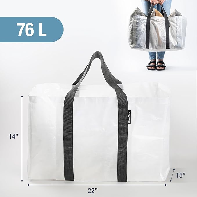 CleverMade Under Bed Storage Bag - Collapsible Storage for Shoes and Clothes Easy Use - Heavy Duty Utility Bag Home