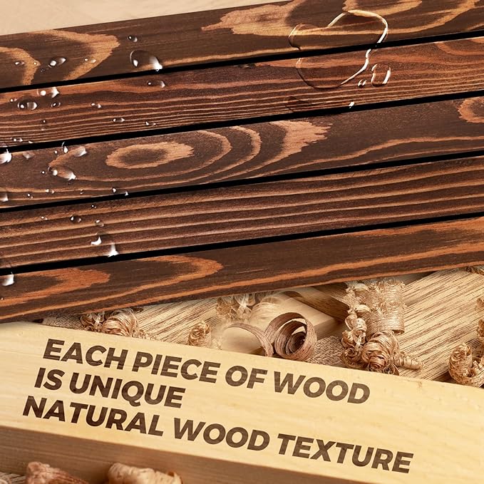 Floating Wall Shelves 3-Pack - 24-Inch Rustic Brown Wooden Shelves for Storage and Décor, Easy Installation for Living Room, Bedroom, and Kitchen