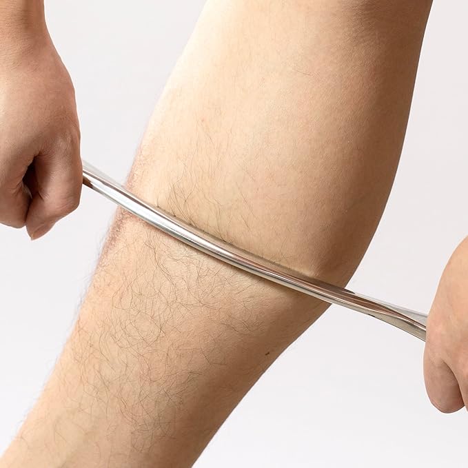 Gua sha Tool Stainless Steel gua sha-Set 4pcs -iastm Tool Gussha Massage Tool Muscle Scraping Tool for Soft Tissue Therapy and Reduce Arms,Back, Legs, Shoulder Muscle Pain(HH1)……