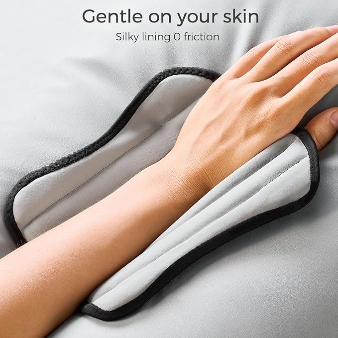 FREETOO Wrist Support Brace Left Hand for Tendonitis, Sprained Wrist, Strain, Pain Relief Wrist Splint for Carpal Tunnel, Arthritis, Wrist Immobilizer Fit Women and Men for Sleeping (S/M, Black/Grey)