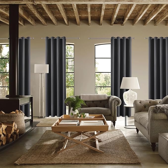 ChrisDowa Custom Blackout Curtain for Bedroom and Living Room. Thermal Insulated Room Darkening Curtain 1 Panel (Custom Size and Color)