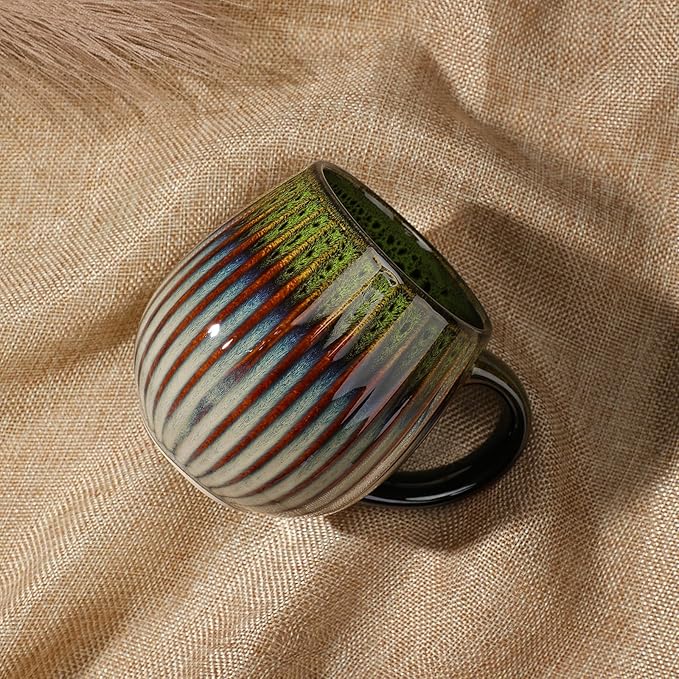 CosyCorner Ceramic Coffee Mugs Set, 17 oz Large Coffee Cups for Home and Office, Ceramic Cup for Coffee & Tea（B×4 pcs）