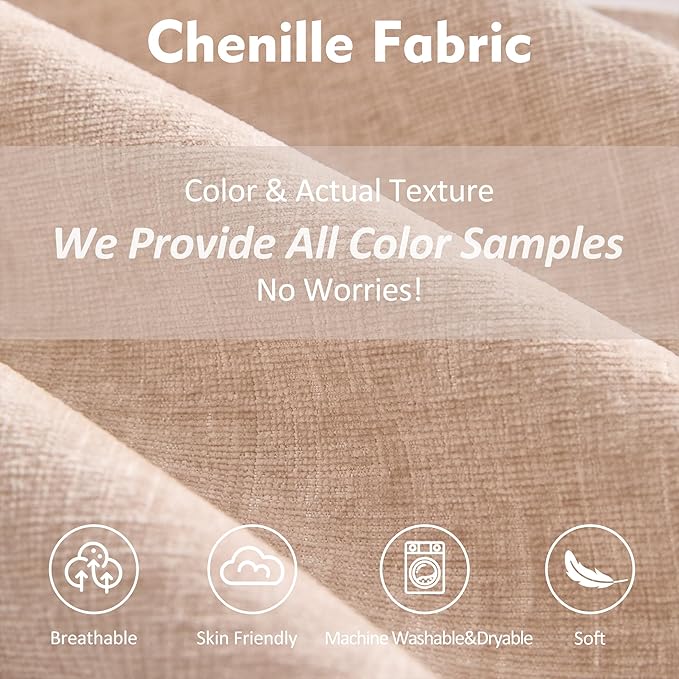 108" U Shaped Couch, Modular Sectional Sofa, 3-Seater Comfy Cloud Couch with Movable Ottoman, Deep Seat Couches for Living Room, Chenille, Flat White