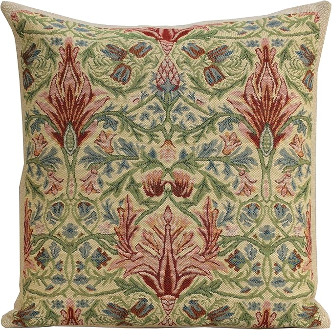Charlotte Home Furnishings Throw Pillow Covers 16x16 in, Yellow Snakeshead Decorative Couch Pillow Cover, Boho European Tapestry Cushion Cases, Living Room Cozy Home Decor, Jacquard Woven Soft Cotton