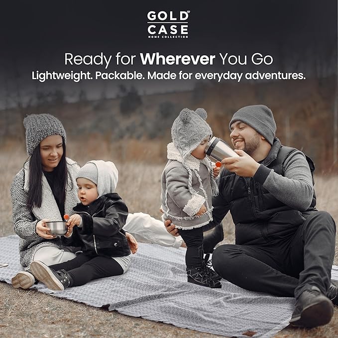 Gold Case Throw Blanket for Couch – 100% Recycled Turkish Cotton Blankets & Throws – Elegant Decorative Throw Blankets for Living Room Sofa – Woven Throws for Couch – Retro Grey – 50x60