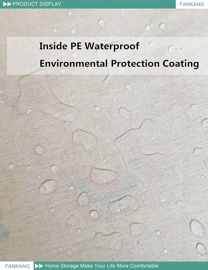 FANKANG Storage Bins, Nursery Hamper Canvas Laundry Basket Foldable with Waterproof PE Coating Large Storage Baskets for Kids Boys and Girls, Office, Bedroom, Clothes,Toys(Rec-castle carriage ）