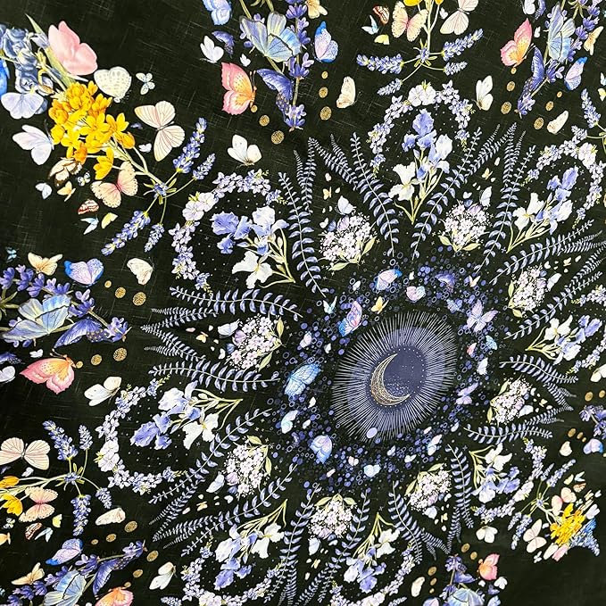 Damanse Floral Tapestry Wall Hanging Cute,Boho Wall Tapestry for Bedroom Aesthetic,Mandala Living Room Decor for Teen Girls (Purple, 59.80" x 78.70")