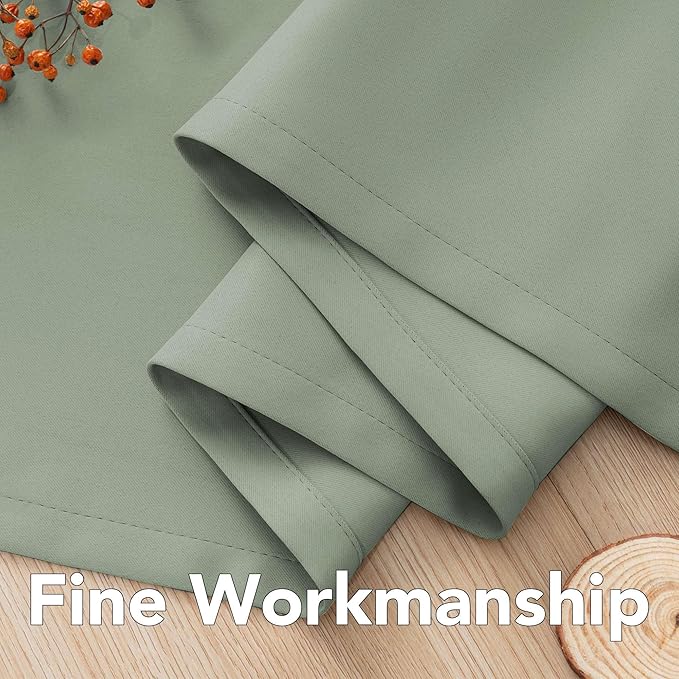 H.VERSAILTEX Ultra Soft Microfiber Thermal Insulated Antique Copper Grommet Blackout Curtains/Window Treatment Draperies 52 by 72 - Inch for Living Room/Bedroom, Set of 2 - Cyan